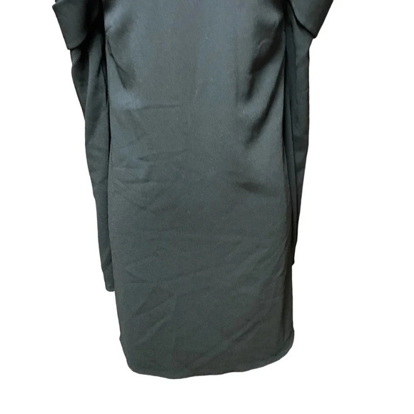 Tibi Black Cold-Shoulder Square Neck Dress Size US 2 - Picture 4 of 13
